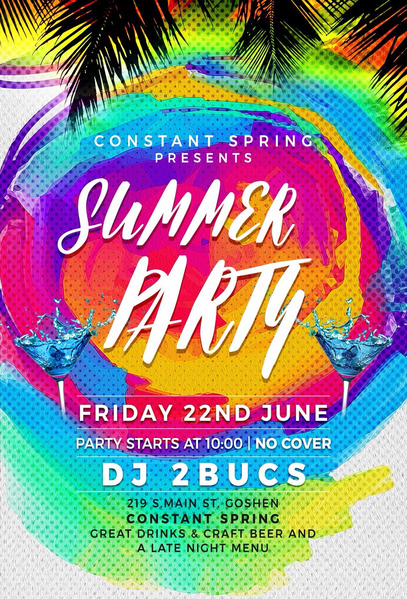 constantspring's tweet image. We’ll have the music bumpin’ tonight, come dance with us! 💃🎉🕺