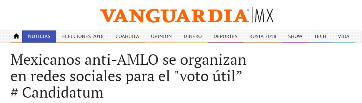 MarchaxMx's tweet photo. La #MarchaVirtualPorMexico es noticia: 
 @vanguardiamx  
https://t.co/jl5m7nBEDi #VotoUtil https://t.co/FRxVeG8Qo5