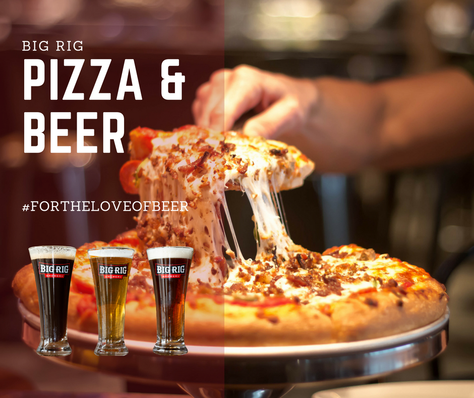 Celebrate the end of your work work at Big Rig with PIZZA &amp; BEER ($2.75/12 oz &amp; $3.25/12 oz seasonal - WEEKDAYS 2 - 6 pm ONLY) #Friyay #FridayVibes #FridayFeeling #TGIF #ottawarestaurants #fortheloveofbeer