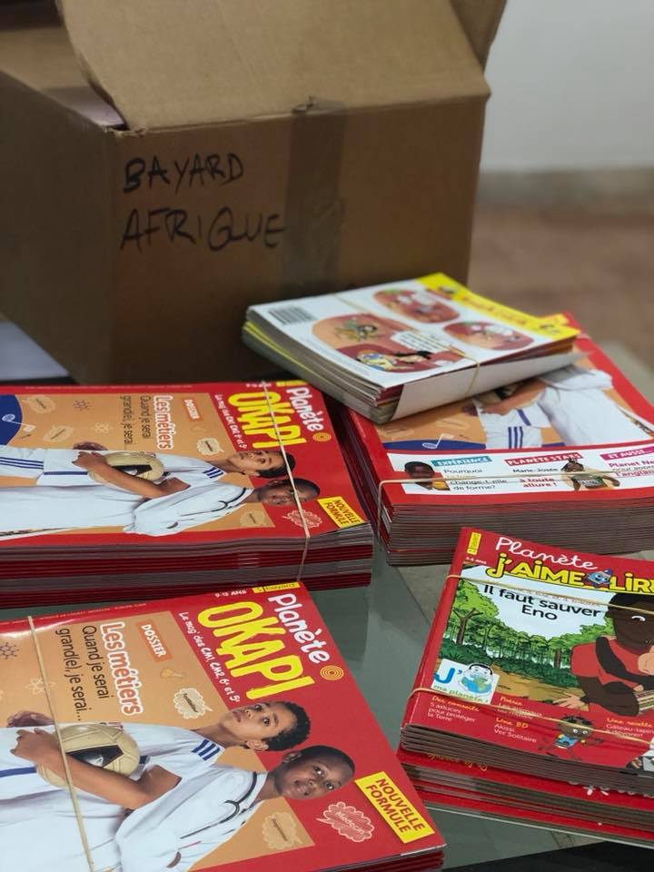 Trace_225's tweet photo. Merci à #PlaneteOkapi. Ils nous ont déposé 150 magazines jeunesse offerts dans le cadre de l’appel à dons pour les sinistrés des inondations à Abidjan. #BayardPresse #MagazineOkapi https://t.co/gEnHbk8RqZ