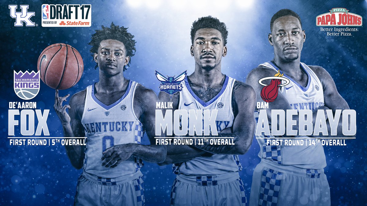 BigBlueArchive's tweet photo. ON THIS DAY in 2017...

Three Wildcats were taken in the lottery. @deaaronfoxx @AhmadMonk @Bam1of1 #BBN https://t.co/Uc4nFTlfod
