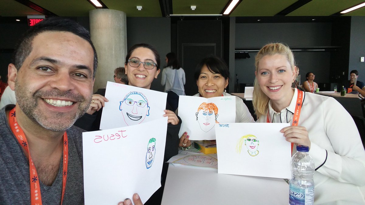 #DrawingTogether our own portraits at #sparkthechangemtl with @eegrove. Simple fantastic amd truly inspiring !!!!