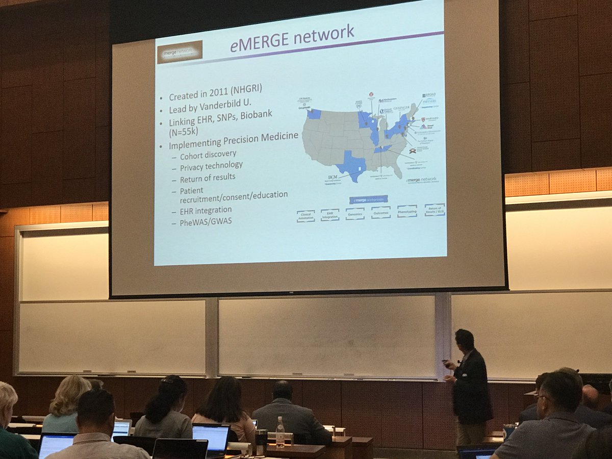 Uchealthhack's tweet photo. #AmazingTalk from one of @UCSDHealth incredible faculty @00livier talk about #standardization for genomics and clinical implementations #eMERGE network, #CancerGenomics, #UCRex #Shrine https://t.co/xsE9K2Pvrg