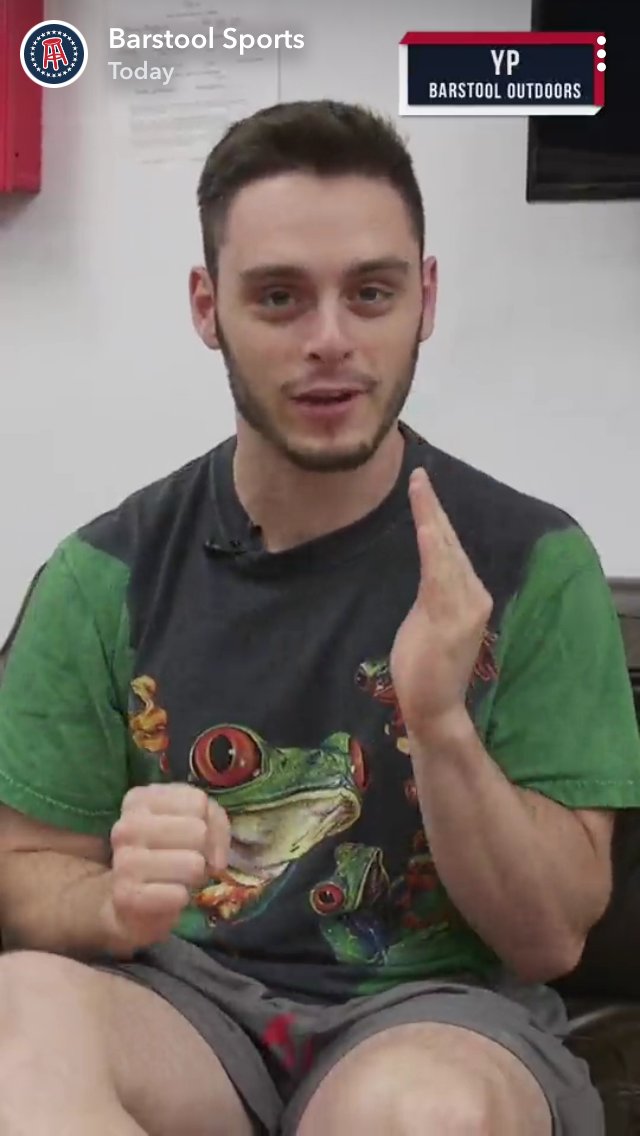 Yp On Twitter Checkout Today S Barstoolsports Snapchat Show