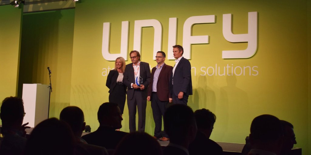 Media5Mediatrix's tweet photo. Media5 would like to thank @UnifyCo for the opportunity to sponsor #UPC18berlin and congratulate all the award winners for their notable achievements. https://t.co/nQr66mkMUK