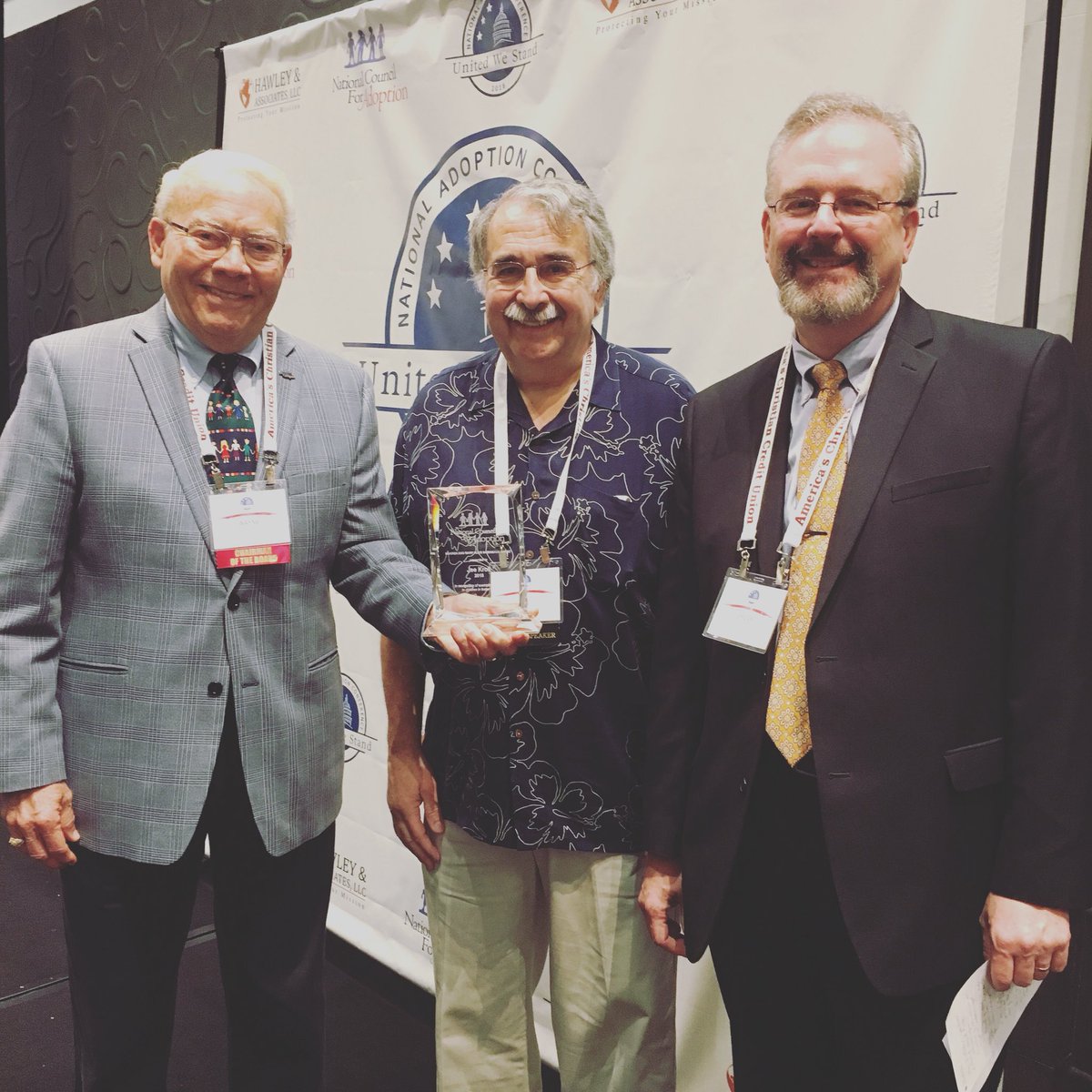 AdoptionCouncil's tweet photo. We’re proud to present the Babineaux Award to @NACAC_Adopt’s Joe Kroll to honor his lifetime commitment to children in #fostercare. Motivated by his family, Joe has never stopped fighting for a better future for children in need of families. #adoption2018 #savetheatc https://t.co/LklibEBuAU