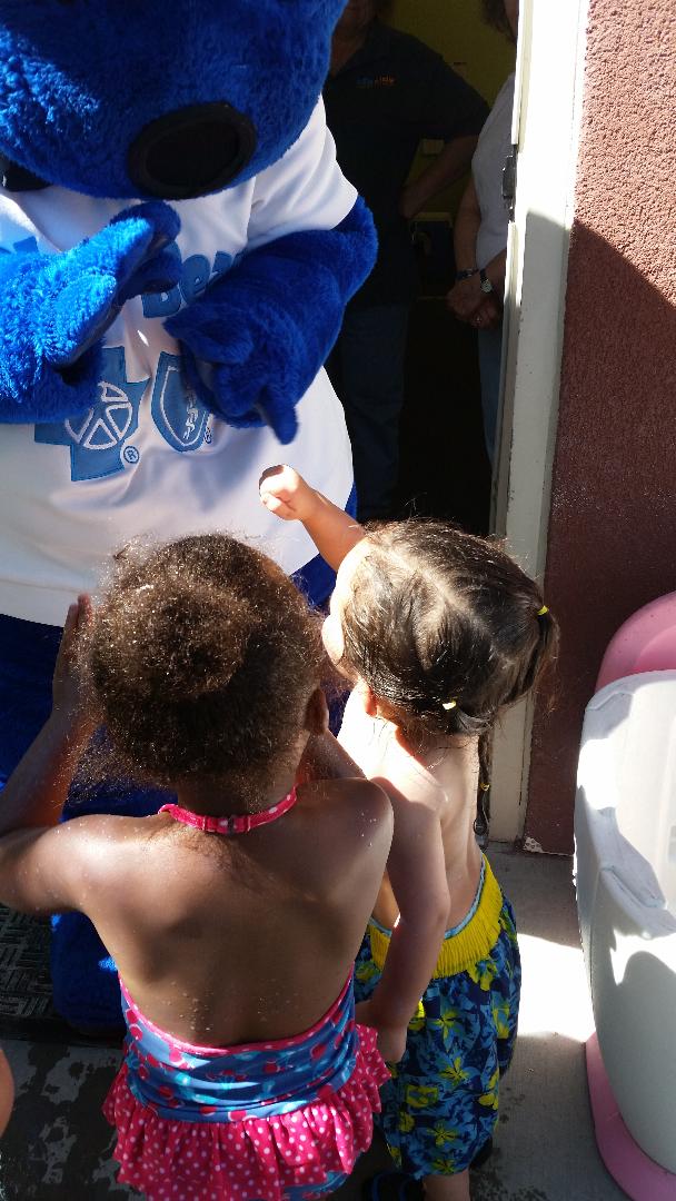 Our children were so excited for their special visitor today! Thank you to our partners at <a href="/BCBSNM/">BCBSNM</a> for arranging this special meet and greet with Blue Bear.
#clnkids #community #endchildhomelessness