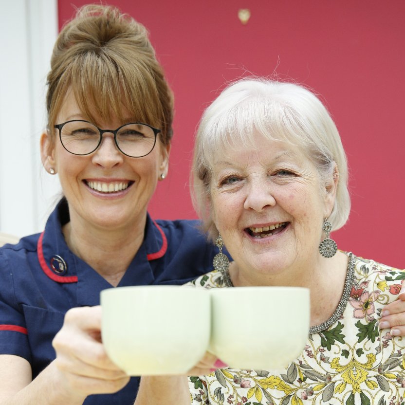 "The Marie Curie Nurse was just fantastic. It meant a lot to my sister. She kept opening her eyes and smiling at us.” 

Maureen was inspired to throw a Blooming Great Tea Party after her sister was diagnosed with terminal cancer. bit.ly/2yvCd5x