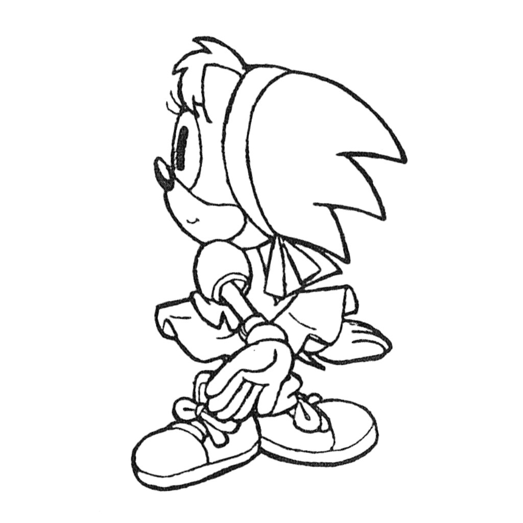 Sonic The Hedgeblog on X: Concept artwork for Amy Rose for 'Sonic CD' on  the Mega CD.   / X