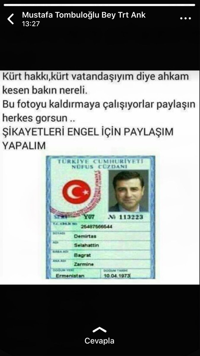 Bu şahıs kürtmü kürt düşmanımı