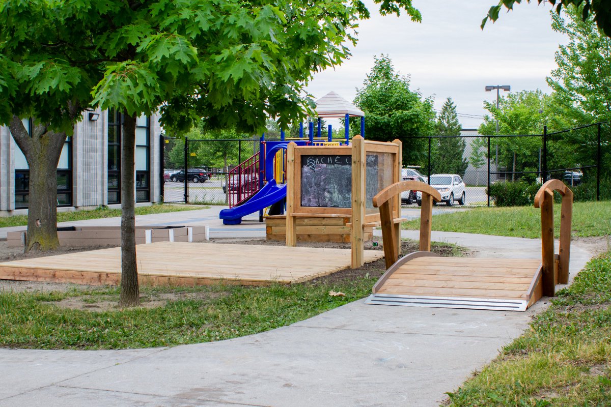Natural Play Area designed and installed by APE 2018