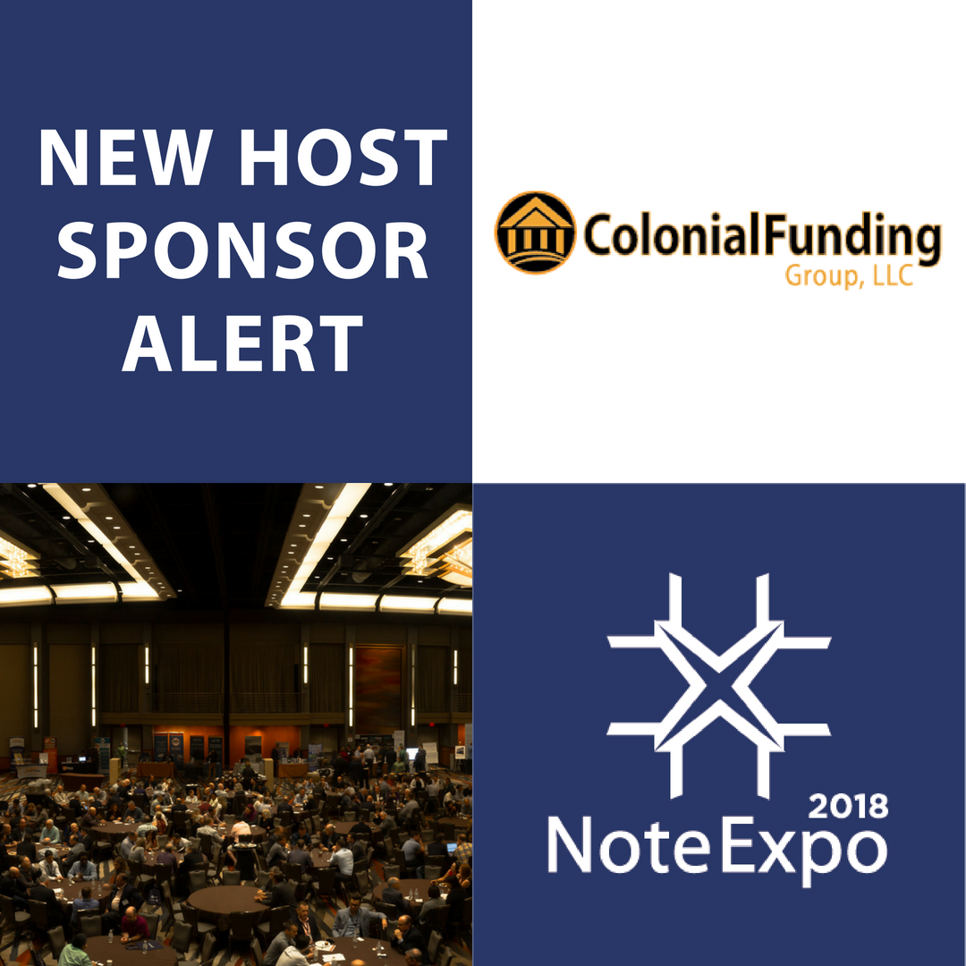 NoteExpo's tweet photo. NoteExpo would like to formally announce Colonial Funding Group as one of our host sponsors! Stay tuned for all of the NoteExpo sponsorships... Be sure to go to https://t.co/FBS5xt3bLH TODAY to get registered.
#Sponsors #Sponsorships #Host #NoteExpo2018 #NoteExpo #NoteInvesting https://t.co/xRjJ1ptohD