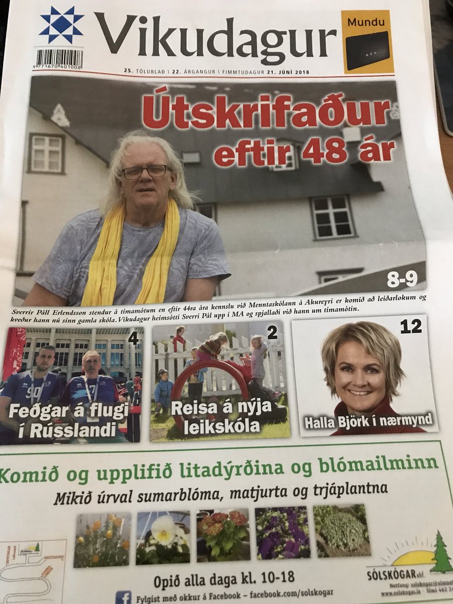 Þetta er bæði blað og Sverrir Páll