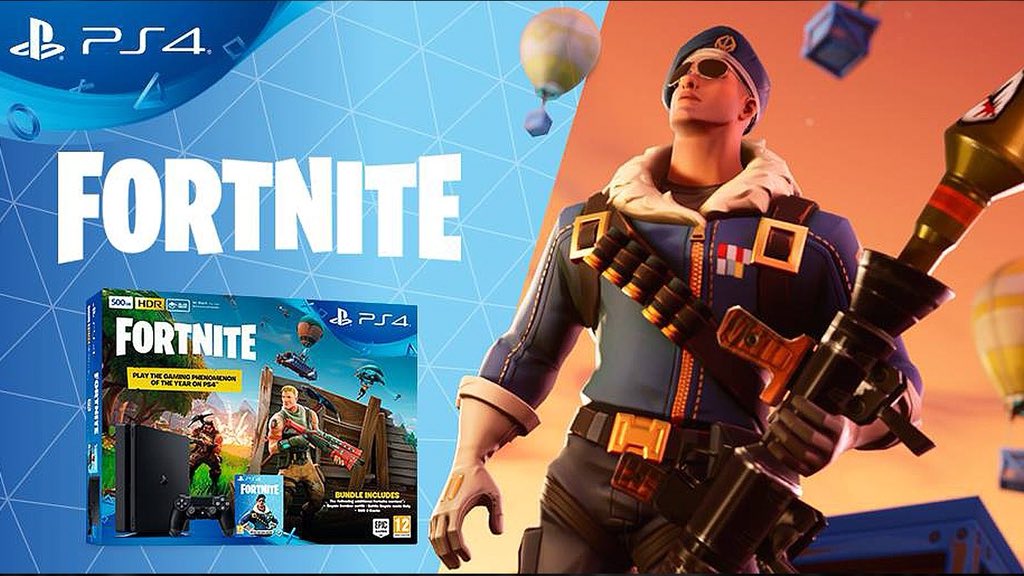 FortniteEsp_'s tweet photo. Se ha Filtrado un Pack de PlayStation 4 y Fortnite con la exclusiva skin de bombardero royale¿Que os parece el pack?

⭐️ https://t.co/KpZSRFnNnh https://t.co/gejcVd6vhY