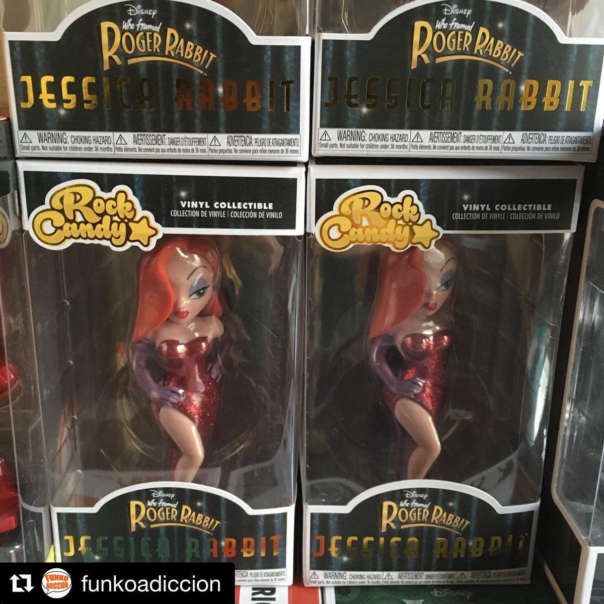 FunkoAdiccion's tweet photo. Hace 30 años se estrenó “Quién mató a Roger Rabbit?”. Y tenemos a Jessica para recordártelo 💖💅😻
#funko #rockcandy https://t.co/MZBxz1afTH
