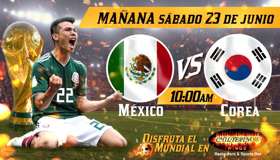 ChiltepinosCDMX's tweet photo. 🇲🇽🏆🇰🇷Levanten la mano 🙋🏻‍♂️quienes ya estan listos para el partido de @miseleccionmx 

🔁Gana 🇲🇽
❤️Gana 🇰🇷 https://t.co/ySoxG7HHyN