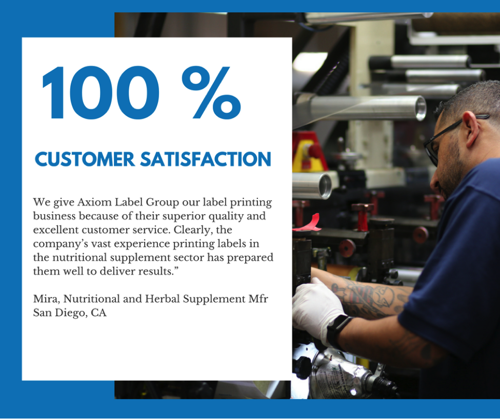 AxiomLabel's tweet image. If you’re not satisfied, we’re not satisfied! Axiom Label prides their selves on only delivering the best customer experience possible!

#AxiomLabel #Flexible Packaging #Packaging #Custom