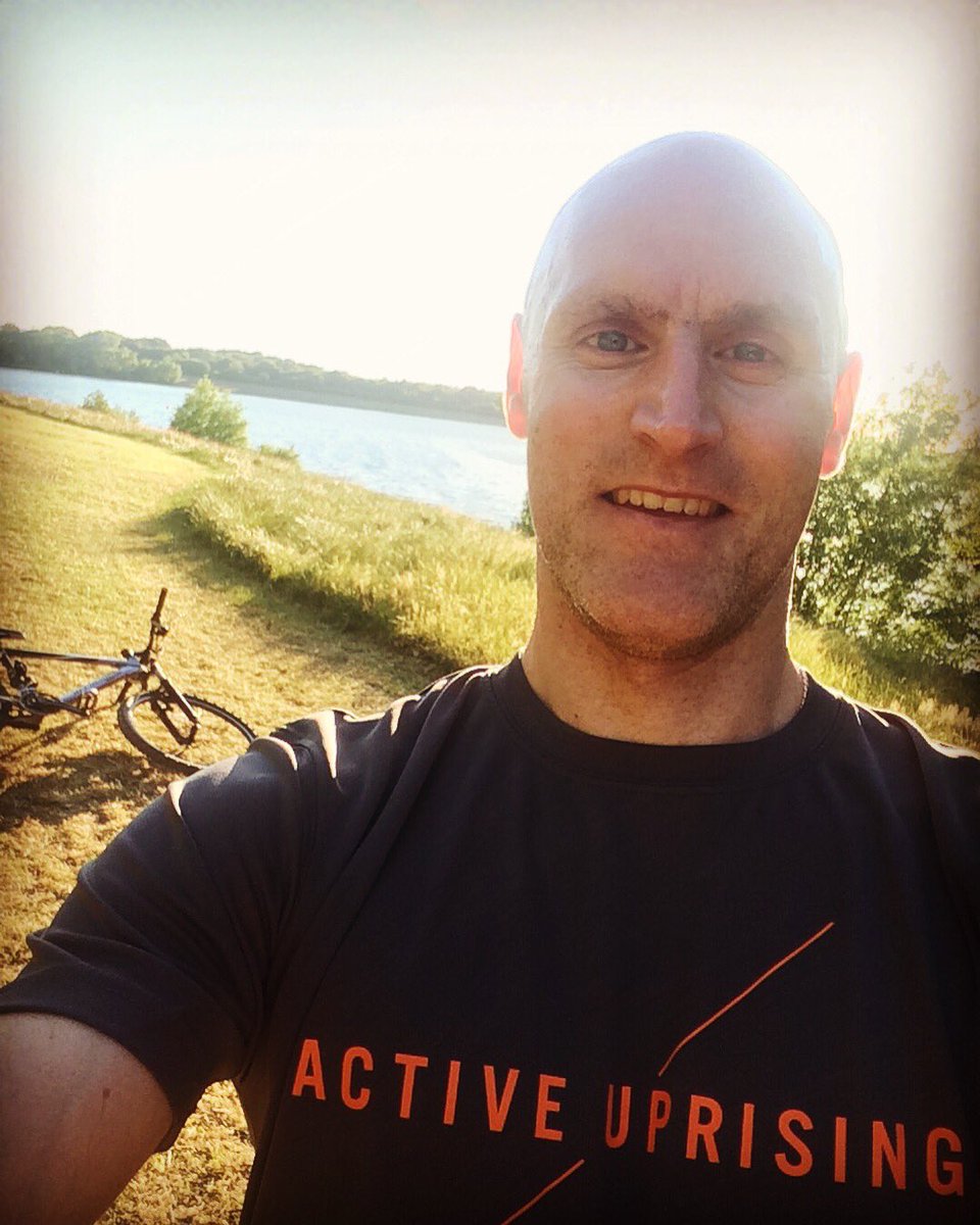 PaulSwainson's tweet photo. A rare selfie (fashionably 24 hours late after #selfieday) but I couldn’t miss the opportunity to wear this T-shirt and do some activity seeing as it’s the #ActiveUprisingWeekender
Get out and move people!
@_ukactive
#morepeoplemoreactivemoreoften https://t.co/ZN85MnoAaF
