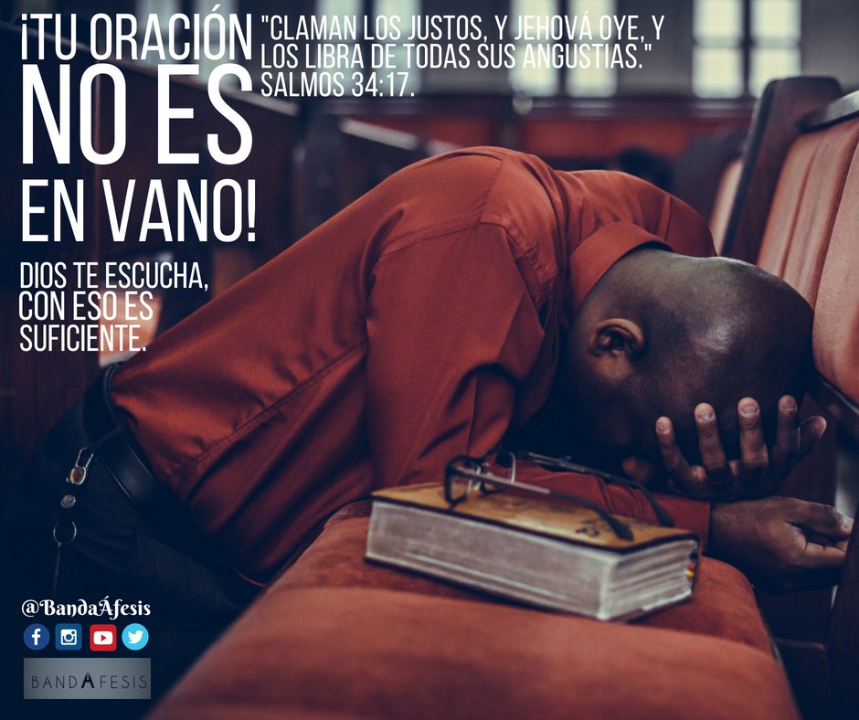 bandaafesis's tweet photo. Dios no se hace la vista gorda ante el clamor de aquellos que le necesitan, y aunque a veces sentimos que no nos escucha, Él tiene un registro con todas nuestras oraciones y peticiones, y a su debido tiempo dará la respuesta. #DiosTeEscucha #DiosNoTeOlvida

Bendiciones!! https://t.co/NM1QM7hp0h