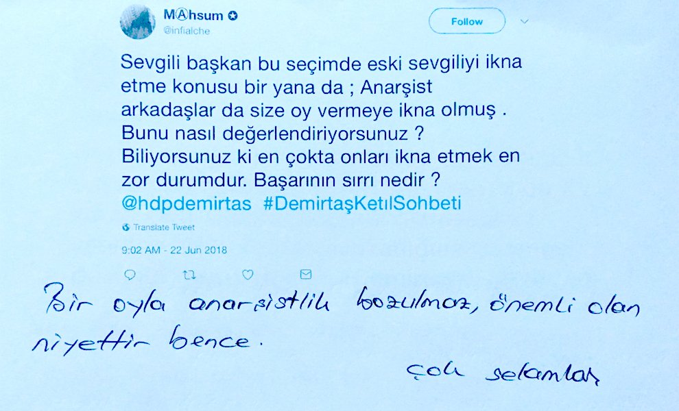 Selahattin Demirtaş tweet media