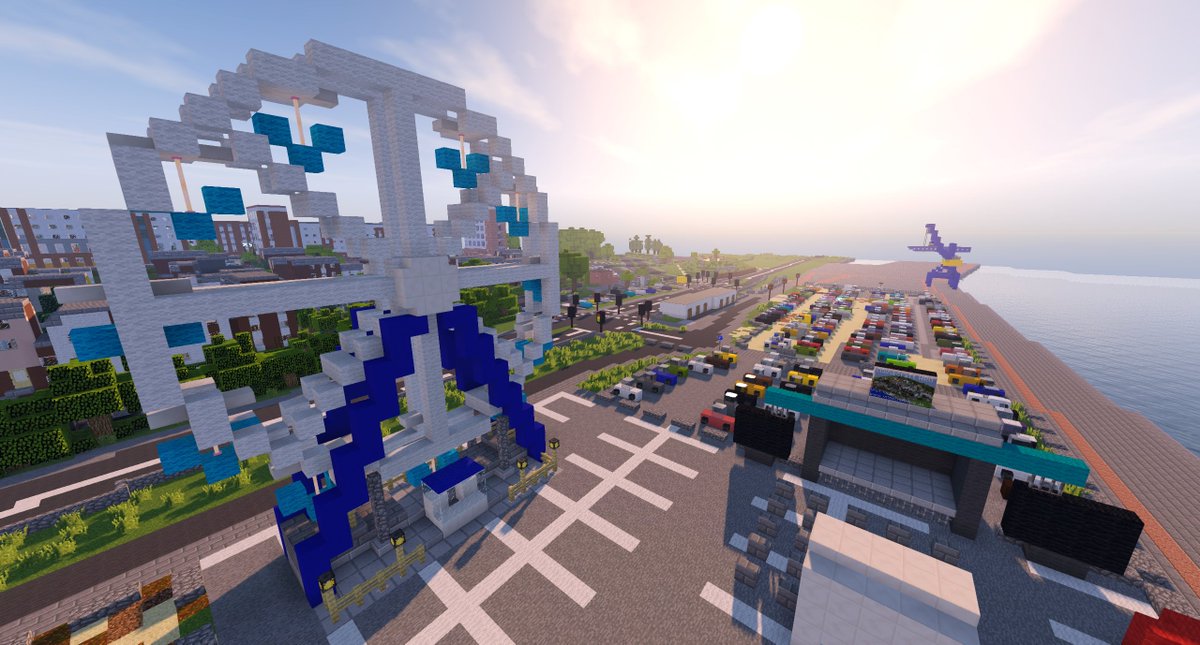 MinecraftHRO's tweet photo. Riesenrad und NDR-Bühne https://t.co/Q5ZOczgpET