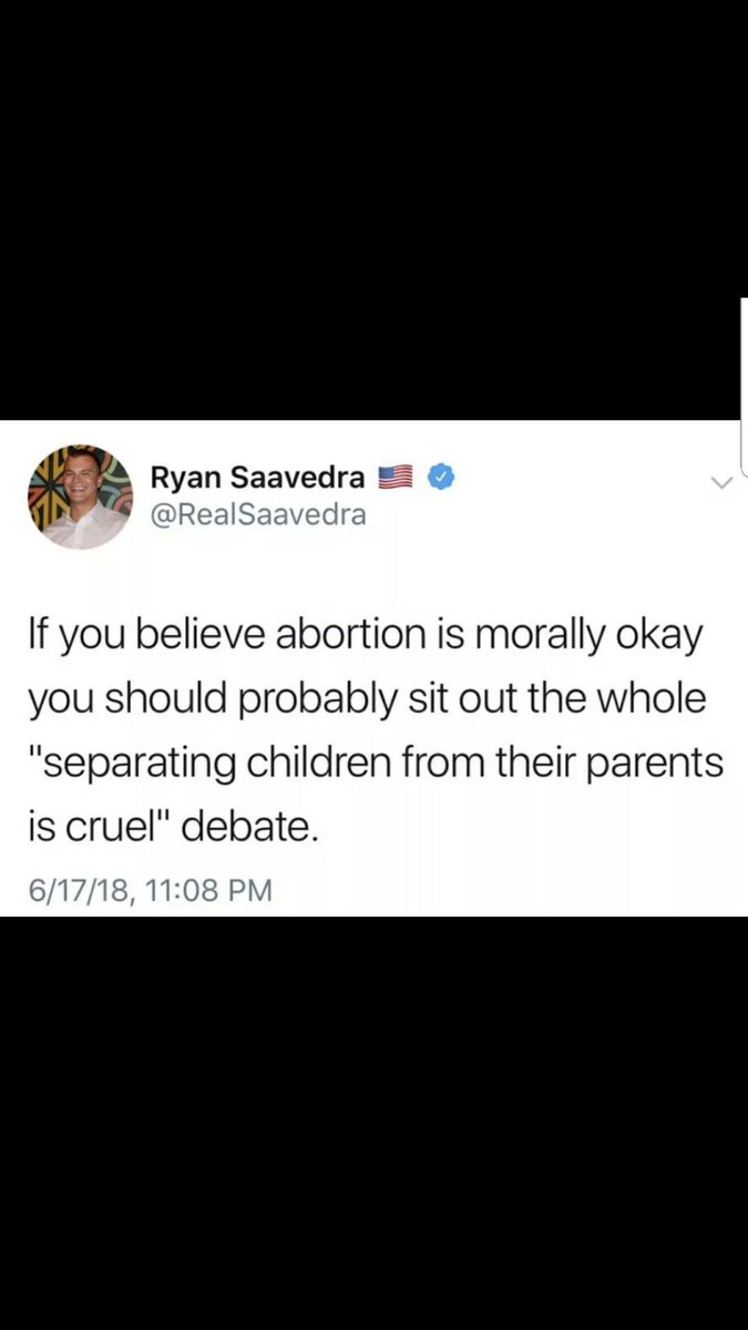 TTmakesense's tweet image. The same people complaining about these families being separated believe abortion is morally ok #whatbothersme