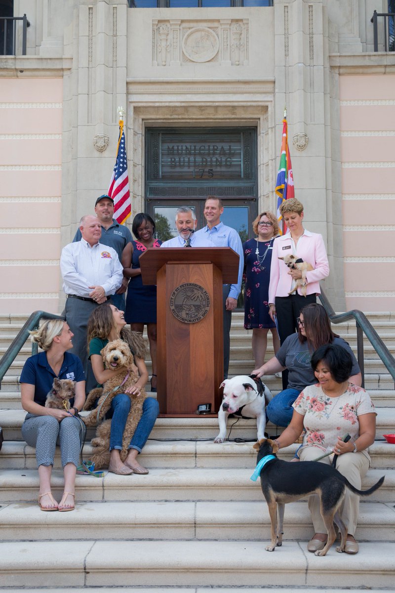 StPeteFL's tweet photo. Dog days at City Hall...

The City has officially joined 'Better Cities for Pets,' a national initiative to make happier, healthier lives for people and pets. #SunShinesHere #PetFriendly https://t.co/UJirUTutfJ