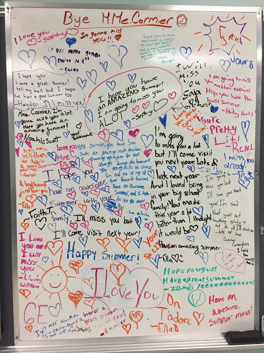 NatCCor's tweet photo. That’s a wrap! 2017-2018 is in the books. LOTS of hugs and moments later, I’ve wished my darlings a stellar summer and I look forward to seeing them in September. ❤️
I seriously have the BEST job!!
#DragonsOnFire
#TeachersOnFire
#SchoolsOutForSummer
#BestJob
#MadeForTheMiddle https://t.co/lJpBdLNEzQ