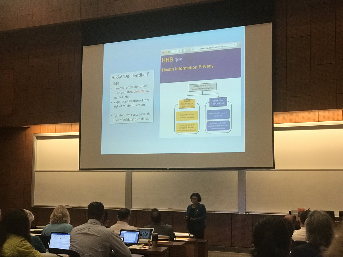Uchealthhack's tweet photo. @UCSDHealth @ucsddbmi Dr. Lucila Ohno-Machado, covering some of the step that have gotten us to the present day #pScanner #OMOP #DataFederation #InformationPrivacy #DeIdentification #genteticPrivacy https://t.co/Ufe2EiOILd