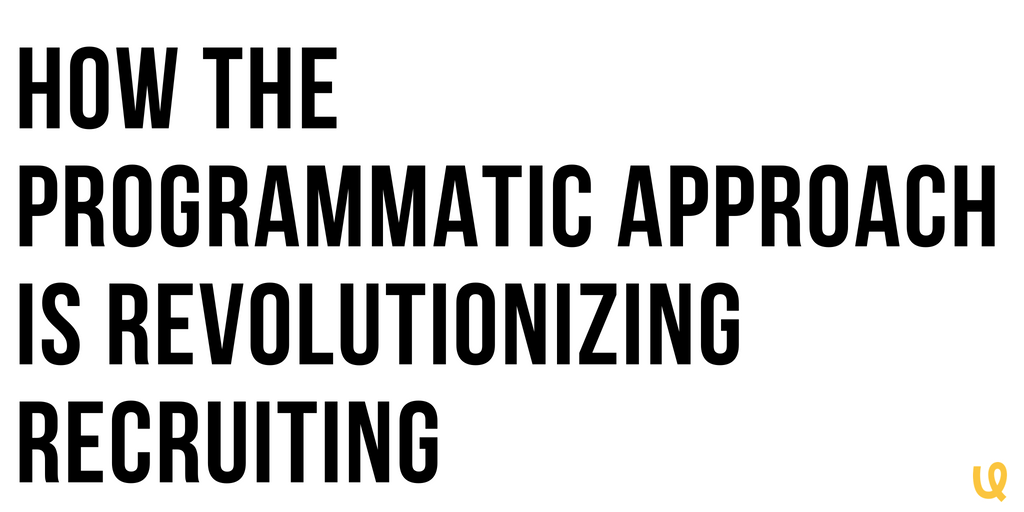 Uncommon_Inc's tweet photo. #ProgrammaticRecruiting will make qualified talent available to you, anytime, on demand, while cutting weeks from the hiring process. Read how: https://t.co/YFpZwjy3Wr https://t.co/0aKK3dWwfw