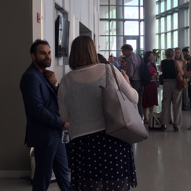 caavisual's tweet photo. 💫 Grants and special programs manager Aakash Suchak chatting about #RAAMP at our sponsored coffee break at the @AcademicMuseums conference. 
Explore Resources for Academic Art Museum Professionals (RAAMP) here: https://t.co/sJhYsGNHbL
#AudaciousIdeas #AAMG2018 #UMAC2018 https://t.co/TU8LROqBcm