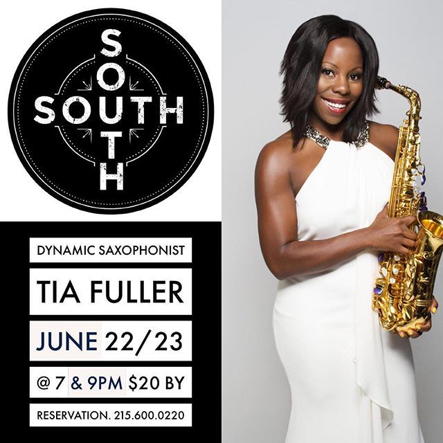 SOUTHphl's tweet photo. There are still a few seats left to see the very talented Tia Fuller tomorrow or Sunday night. Call us for reservations or more information. 215.600.0220 #tiafuller #jazzsax #phillyjazz #saturdaynight #southjazzclub #southjazzkitchen #southerndining #s… https://t.co/RHteZR2n75 https://t.co/w1jzqA9NnK