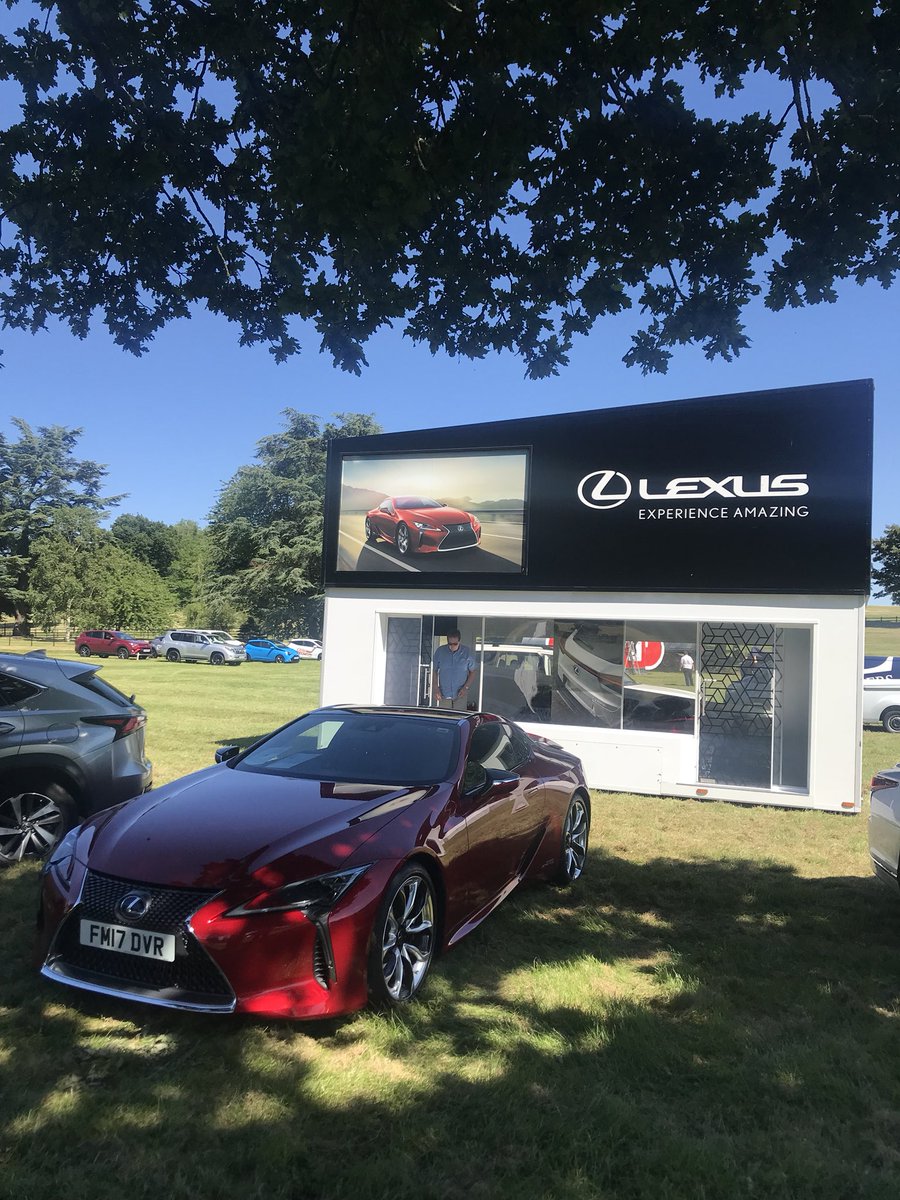 AndersenEV_Will's tweet photo. All set up and ready to go! Come and see the #LexusDerby Team at #DerbyshireShow #LocoPark #Spondon #Derby on Sunday! And see the amazing #Lexus #SelfChargingHybrid range and take a #SelfieDay selfie in the #LexusLC or in the back of the #LexusLS #Luxury Motoring #Lexus https://t.co/KoYJVGz7RL