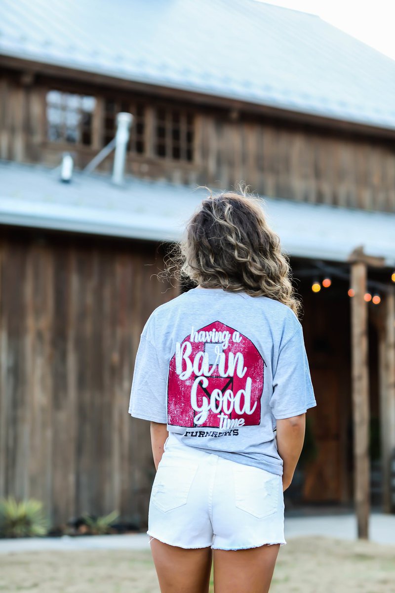 Hope you're having a 'barn' good time this #weekend! Shop here: bit.ly/2lwQypf

#Turnrows #TShirt