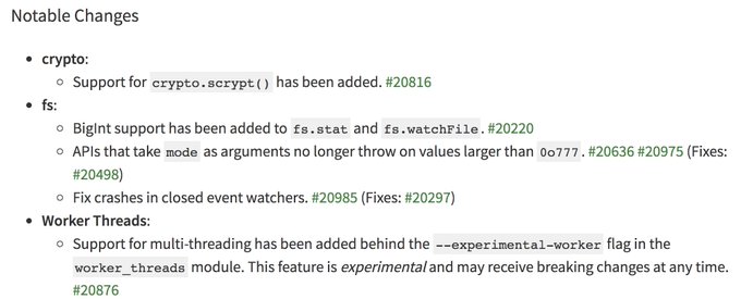 Get the latest #Nodejs 10.5.0 release   https://t.co/gcwpkmTK6c https://t.co/Eqga4MNgdq<a href="/tag/nodejs"class="tags">#Nodejs</a>