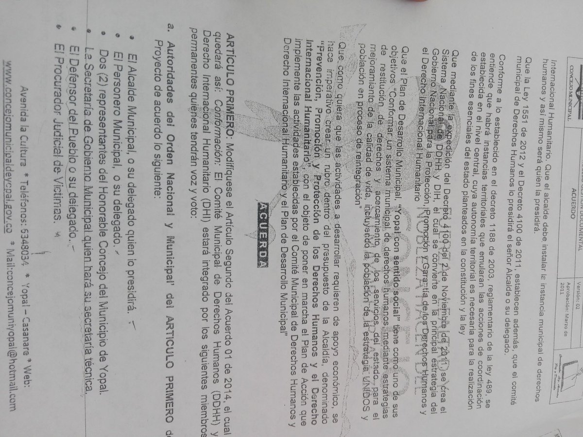 Fredyyopal's tweet photo. Por inasistencia de instituciones no se configuró quórum para adelantar  Comité Municipal de derechos Humanos y (DHI), a Junio del 2018 Tema tan sensible y nada que inician las acciones. https://t.co/pZuP3gYoqx