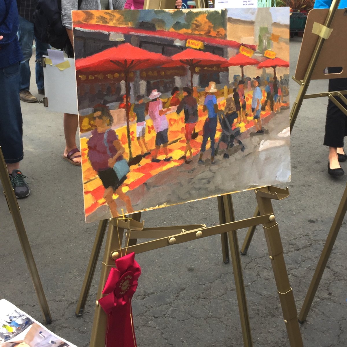 brianbelfield.com Got a second place ribbon at the San Diego Fair Plein Air Contest! #sandiegocountyfair #delmar #artist #award #pleinair