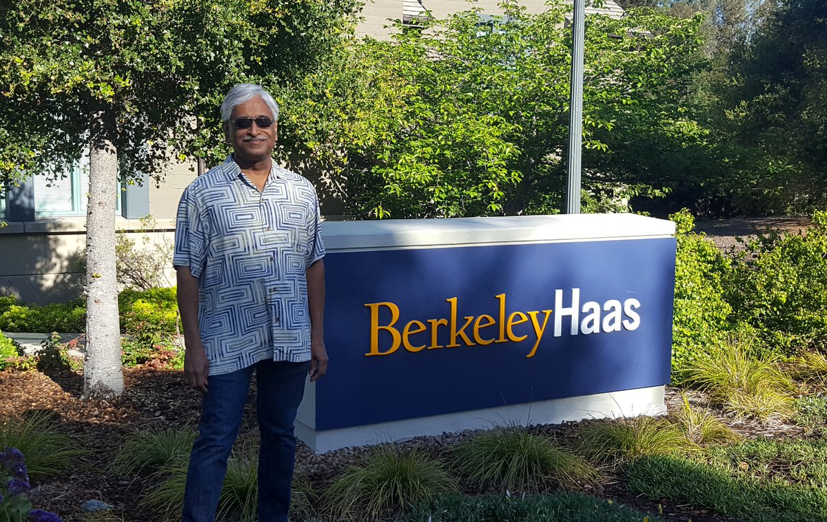 seemohan's tweet photo. At my son @part_______ #ParthivMohan's alma mater, @UCBerkeley. Gave my #blockchain talk in the #EWMBA 296 class at @BerkeleyHaas #HaasSchoolofBusiness. First time giving a talk at #Haas! #Slides and other collateral at https://t.co/9neXN0nfzU https://t.co/QgBrIQbvqE