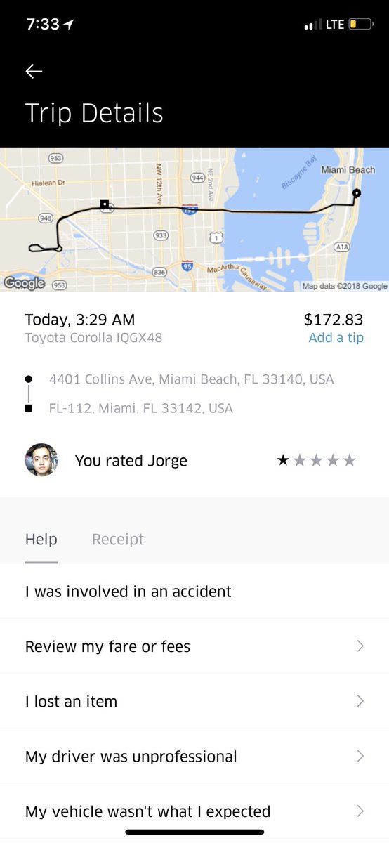 PhilipDMontero's tweet photo. @Uber you and your driver, Jorge, fraudulently charged me $150 for a “mess” he claims I made this morning while riding in his car to Miami airport. Jorge is lying! #liar #fraud #neverusinguberagain #Lyft here I come! https://t.co/tZvsiOESk2