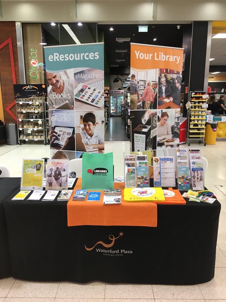 southperthlib's tweet photo. Come say hi at our stand for the #WaterfordPlazaCommunityDay from 11am #librariesoutside https://t.co/FTDIN83PCx
