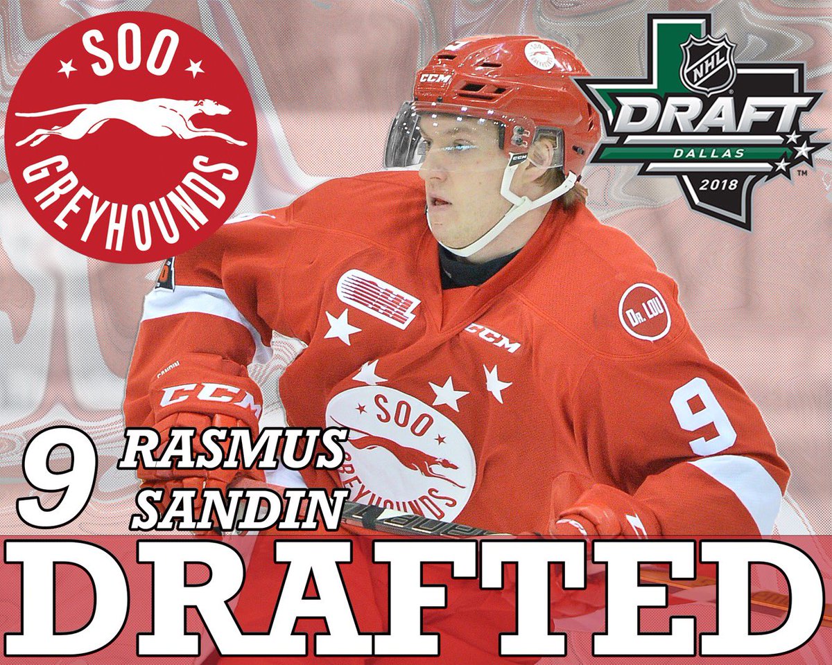 With the 29th overall pick in the 2018 #NHLDraft, the <a href="/MapleLeafs/">Toronto Maple Leafs</a> select <a href="/Rasmussandin/">Rasmus Sandin</a>! Congratulations, Rasmus!