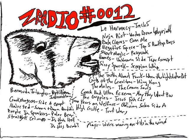zobradio's tweet photo. Z Radio Episode 0012 is available now! #leharmacy #nnjariot #balaclavas #negativespace #shoutmagic #Homes #sissyspacek #thetruthaboutfrank #girlsofthegravitron #themoles #ultraeczema #theguppies #twoyearsonwelfare #highcastle #bermudatriangles #crankstur… https://t.co/q6GgZY2wuo https://t.co/1Gc2BVvP1z