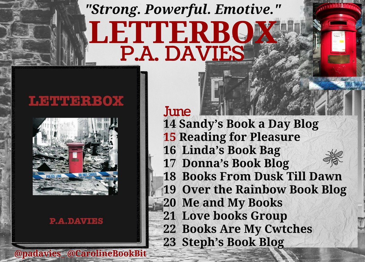 JonCazCole's tweet photo. Tomorrow it's the LAST day of @padavies_ 's #Letterbox #bookblogtour - yes, I hear you, you LOVE the fab reviews & posts!
Stay tuned for a fantastic final day of this special tour!
#blogtourhost tomorrow is @sjroth21 - can't wait to read her #review! https://t.co/RjUmATZbMs