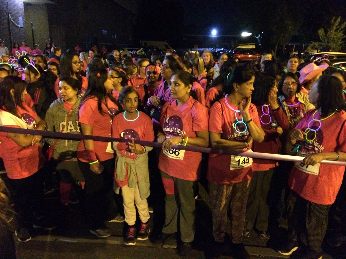 SLHmidnightwalk's tweet photo. Our Midnight Walk ladies are eagerly waiting for the Midnight start! #GirlsJustWannaHaveFun #harrowstepsup https://t.co/JPJGHOxgMf