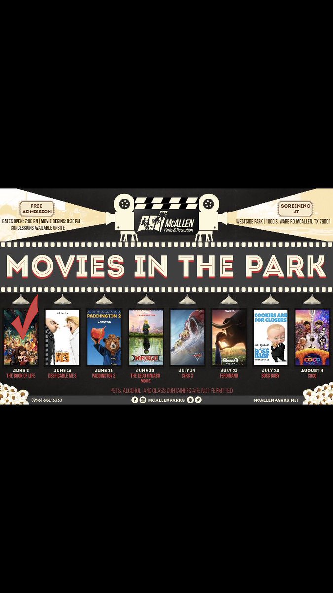 pineappleninjaz's tweet photo. MCALLEN! We’re back in your city TOMORROW! Movies in the park at West Side Park! Open 6-10:30 PM! RT AND FOLLOW For a chance to win a FREE pineapple bowl or pina colada! 🍍🍍 https://t.co/1GhGoZfEx8