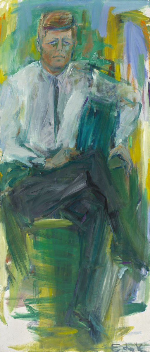 artsy's tweet photo. Elaine de Kooning broke the rules by painting men: https://t.co/ZhbvcQ2uNt https://t.co/okY434uo5i