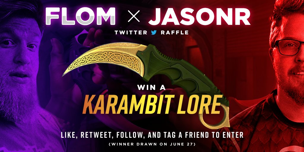 THETAtv's tweet image. 🎁 Karambit Lore Giveaway
💁‍♀️ How to Enter:
1️⃣ Follow @SLIVERtv360 @fl0mtv @JasonRuchelski on Twitter
2️⃣ Like, Retweet, and Tag a Friend to this post
🙏 Pray to the RNG gods that you win
✌️ Also check out the 10,000 V-Bucks Grand raffle: FORTNITE.SLIVER.TV