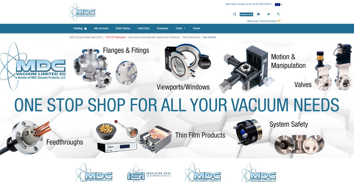 MDCPrecision's tweet photo. MDC Europe Web Sale 2018 | 15% Off Sitewide | Ends June 30, 2018! https://t.co/i1nDr9hqdN #MDCVacuum #MDCEurope #sale #promo #vacuumtech #vacuumscience #vacuumhardware #vacuumpump #vacuumchamber #vacuumflange #flanges #feedthroughs #physics #synchrotron #beamline #accelerator https://t.co/ZcyCjyAJd7