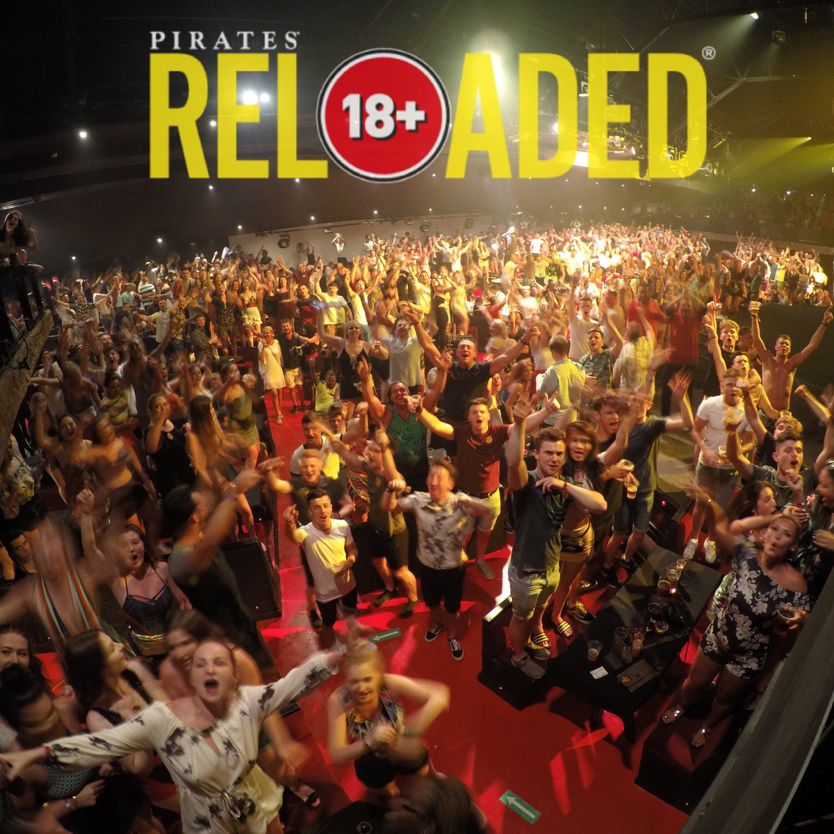 PiratesReloaded's tweet photo. It absolutely went off tonight! This is #PiratesReloaded! Book now! #magaluf #mallorca #pirates #reloaded https://t.co/ReKHkL1cXW