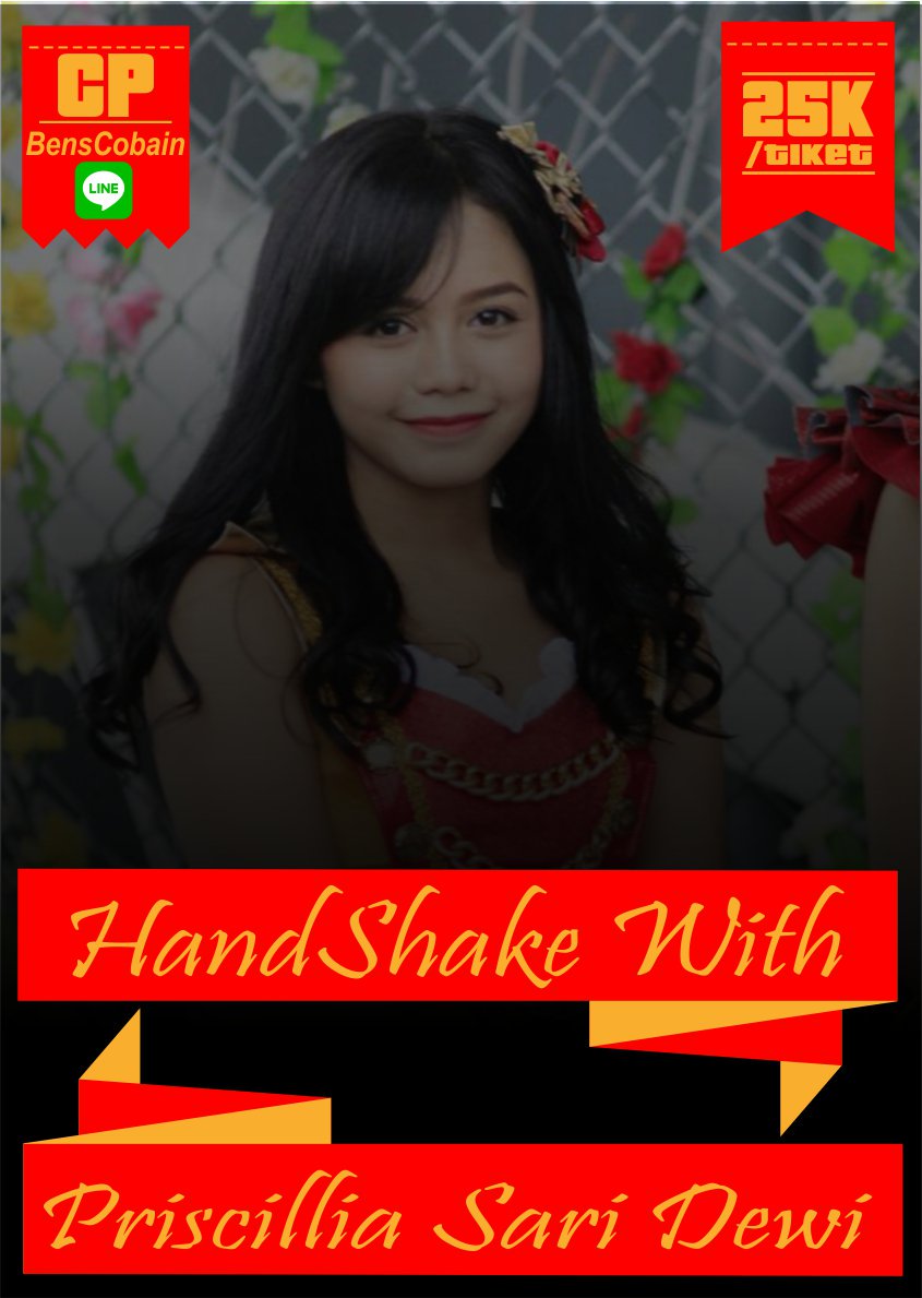 gagitubens's tweet photo. Yuk yang mau HandShake With @Sisil_JKT48 , Cuma 25k/Tiket 
Maksimal 2 tiket untuk 1 orang.... https://t.co/y83iQztpGZ